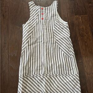 Anthropologie gray striped dress
